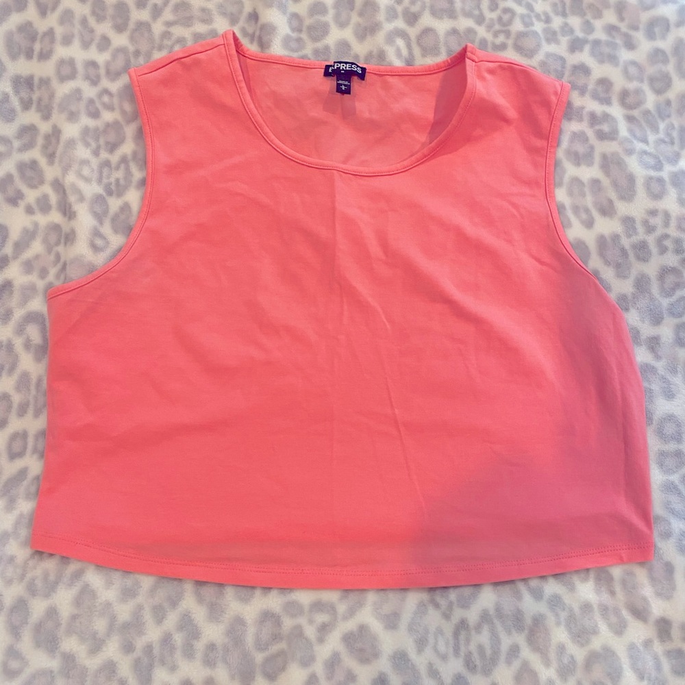 Express Sleeveless Crop Top Sz L